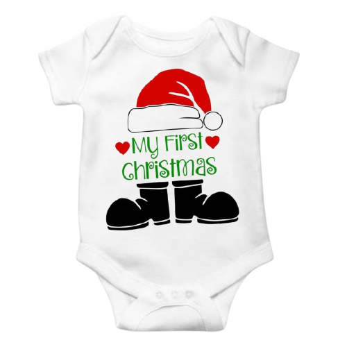 My First Christmas Santa Bodysuit 🎄 Lullaby Lane Design