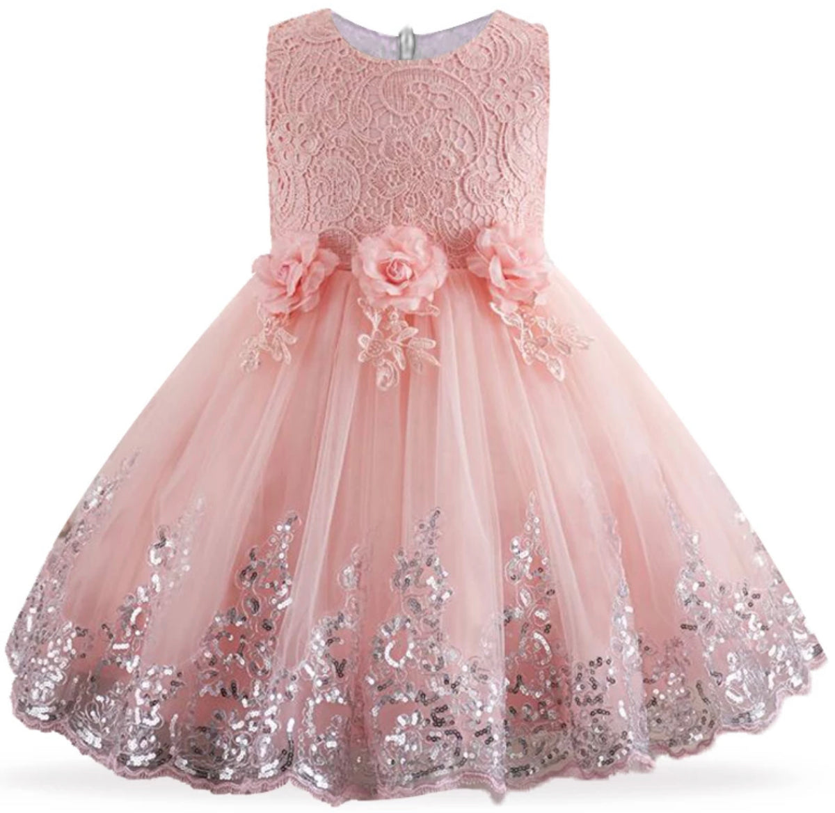Coral Pink Princess Tulle Dress