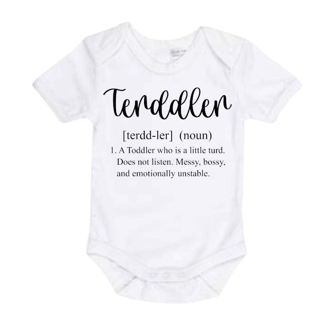 Terddler Shirt / Bodysuit -  Lullaby Lane Design - White