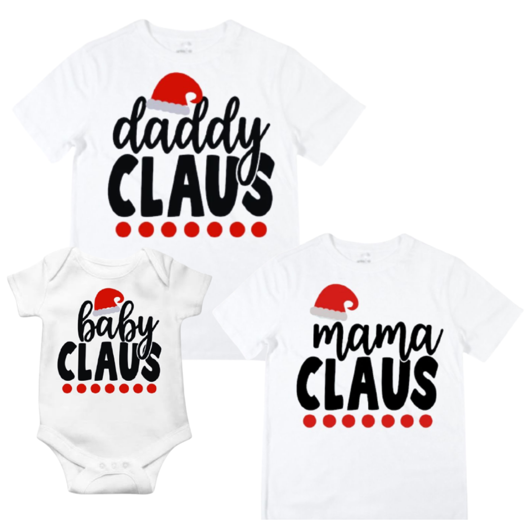 Claus Matching Shirt Range - 🎄 Lullaby Lane Design