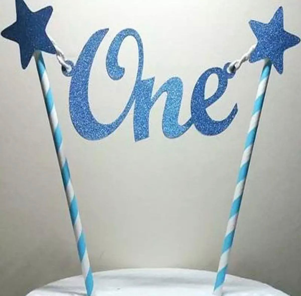 Stary Blue Cake Topper