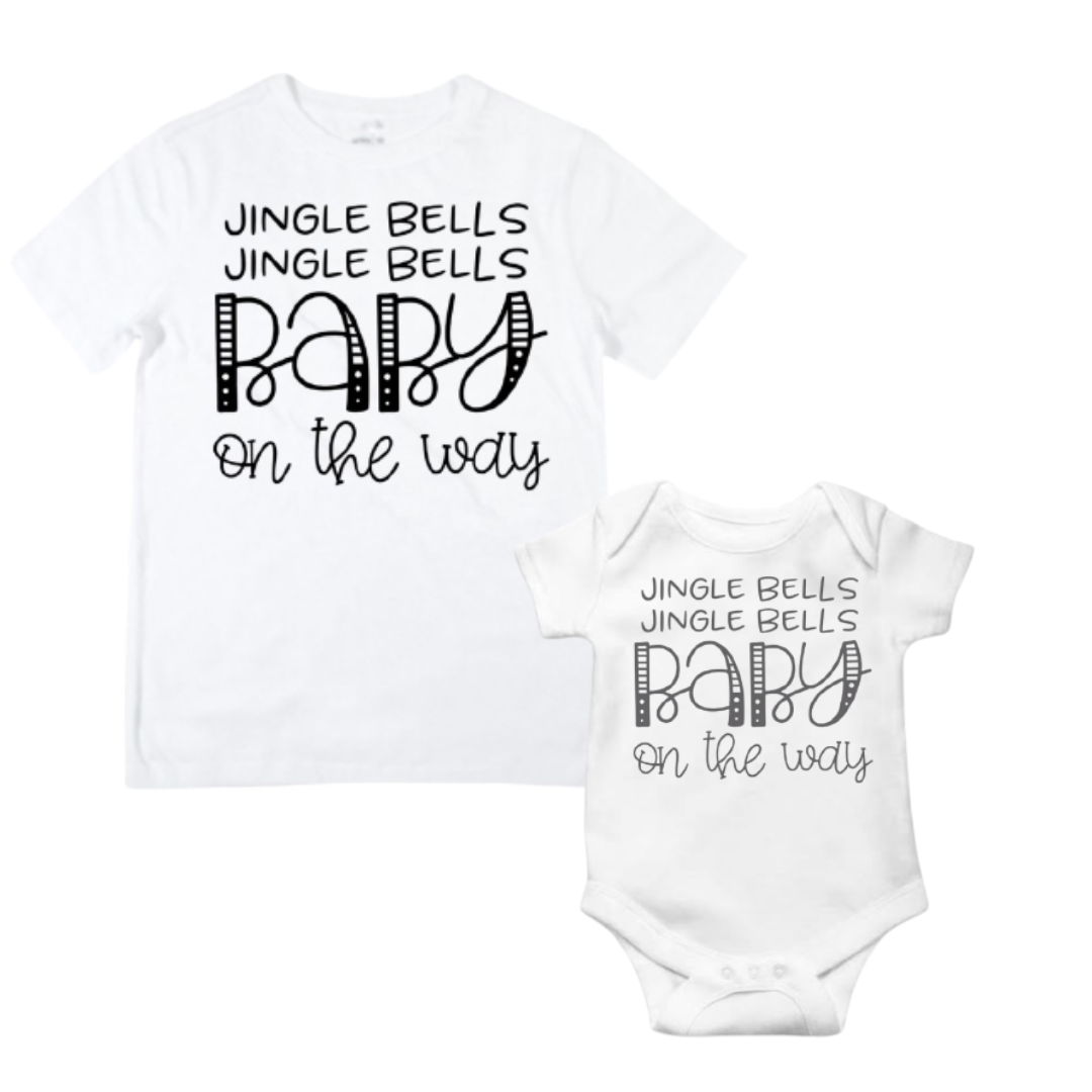 Jingle Bells Baby Matching Shirt Range - 🎄 Lullaby Lane Design