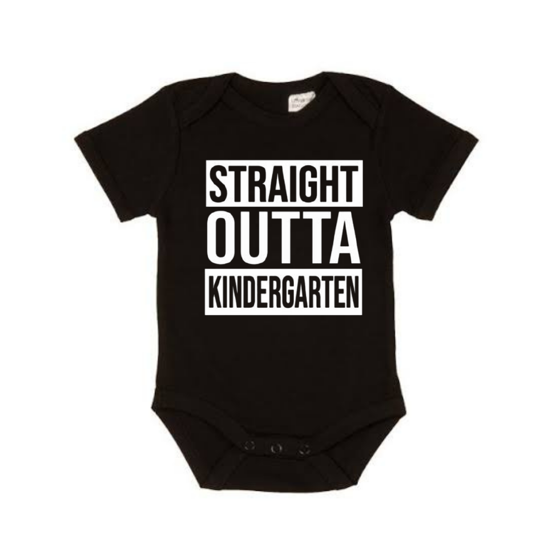 Straight Outta Kindergarten Shirt - Black