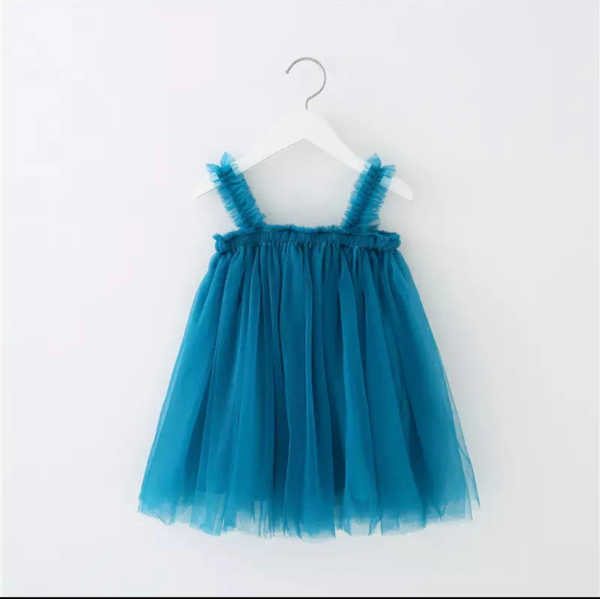 Tulle Dreams Dress in Turquoise Blue