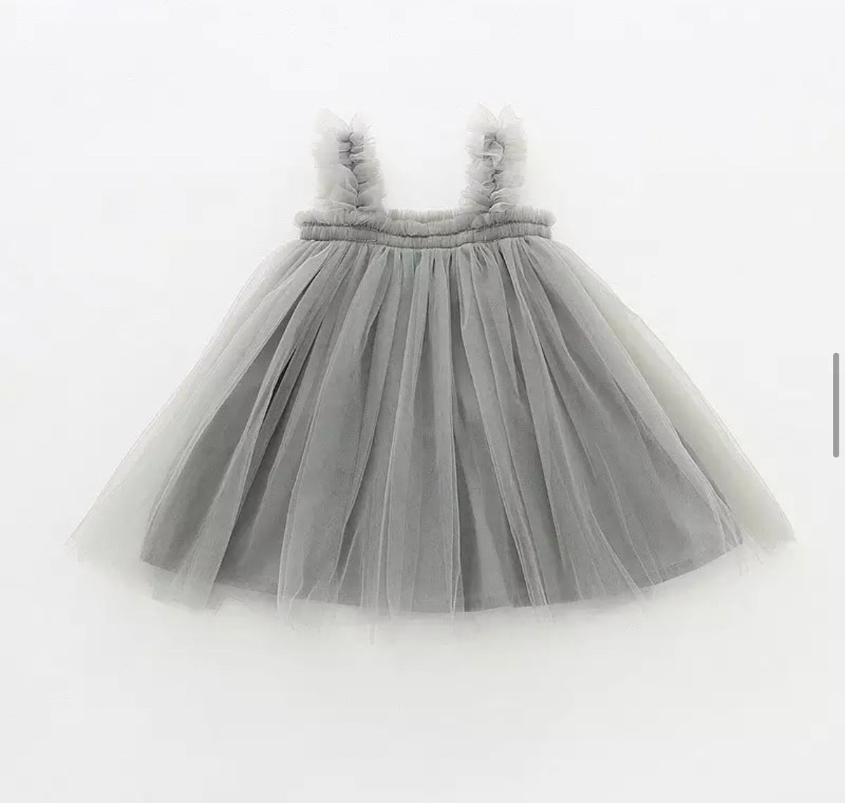 Tulle Dreams Dress in Silver Grey