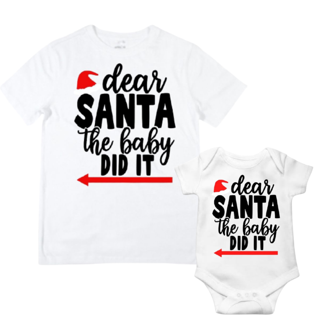 Dear Santa The Baby Did It - Matching Range 🎄 Lullaby Lane Design
