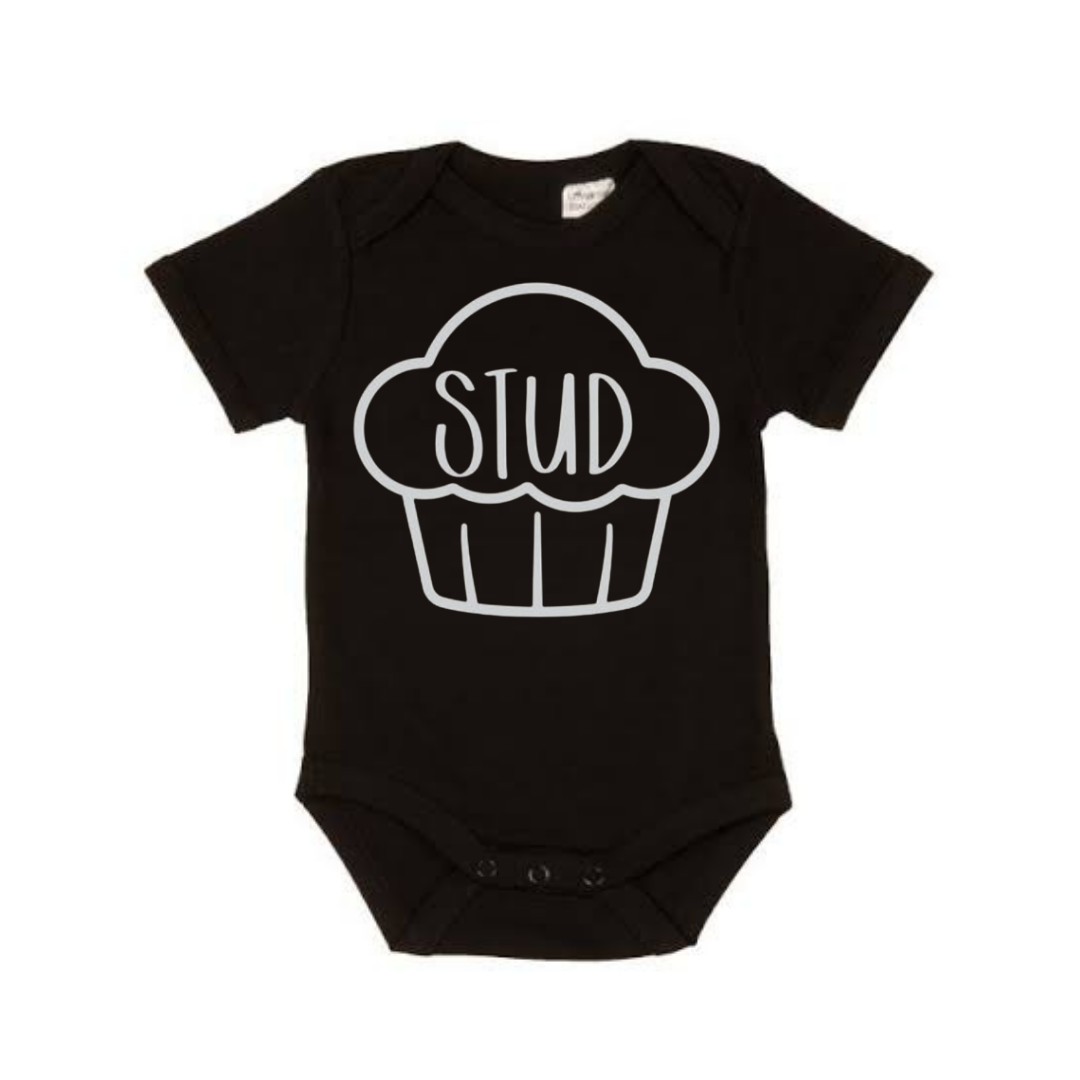 STUD Muffin Bodysuit - Black