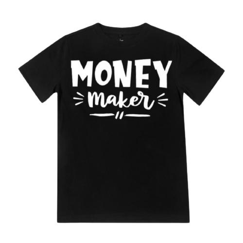 Money Maker / Money Spender - Matching Shirts - Black