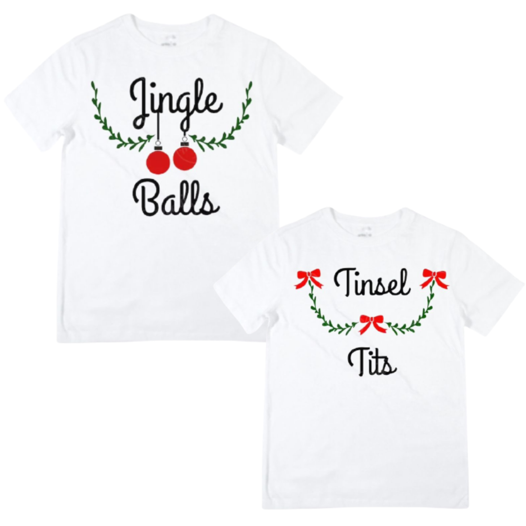 Tinsel Tits & Jingle Balls Shirt - 🎄 Lullaby Lane Design