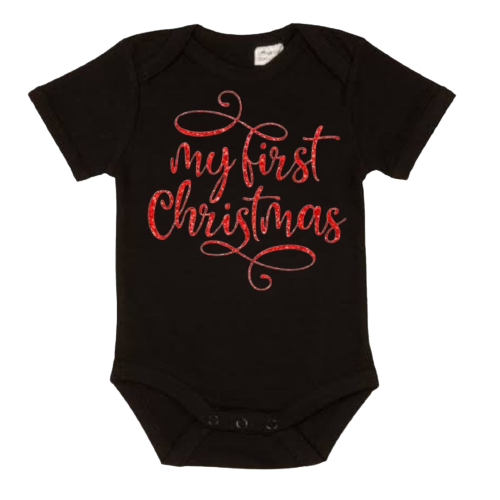 My First Christmas Black 🎄 Lullaby Lane Design