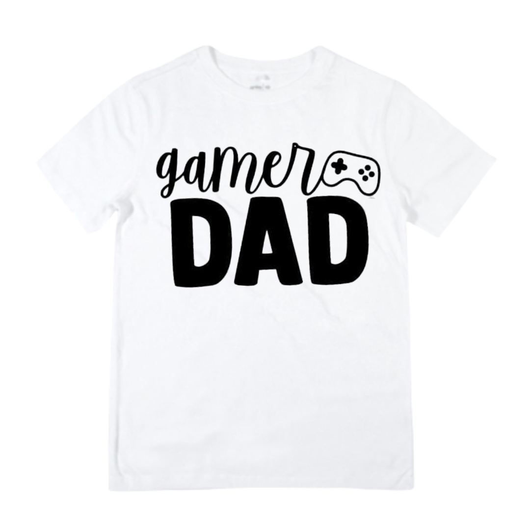 Gamer Dad / Buddy - Matching Shirts - White