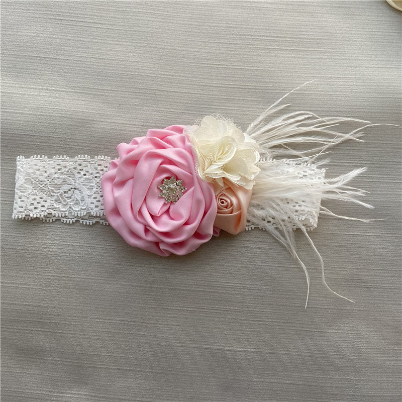 Pink Flower + Diemontee Headband