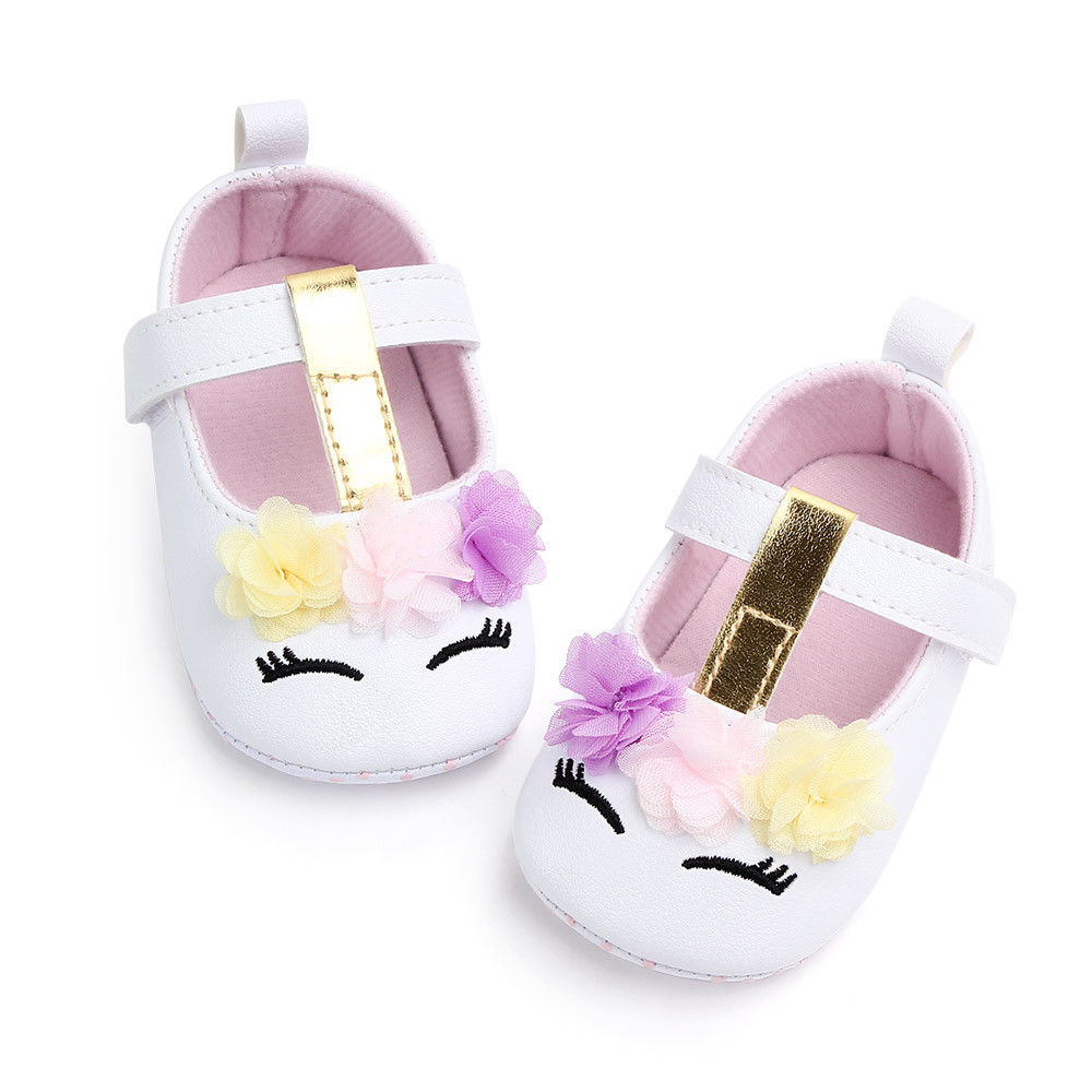 White Unicorn Birthday Shoes