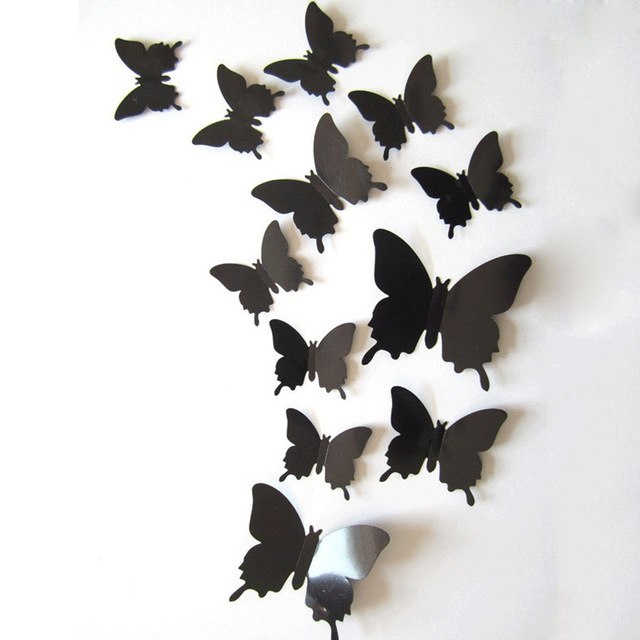 3D Butterfly Wall Stickers (Set of 12)