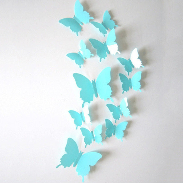 3D Butterfly Wall Stickers (Set of 12)