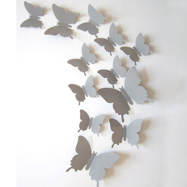 3D Butterfly Wall Stickers (Set of 12)