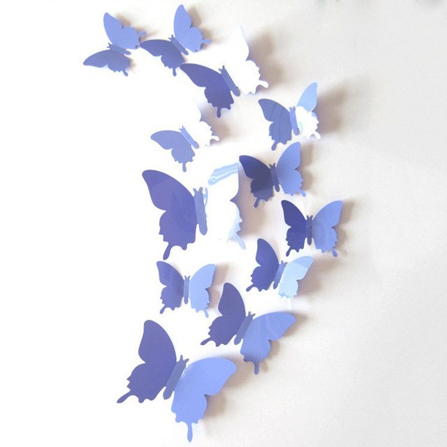 3D Butterfly Wall Stickers (Set of 12)